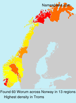 Surname Worum in Norway Surname Worum in Norway
