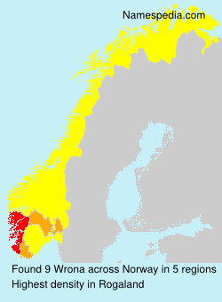 Surname Wrona in Norway Surname Wrona in Norway
