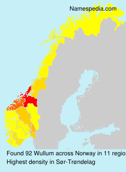 Surname Wullum in Norway