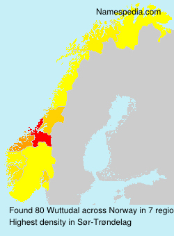 Surname Wuttudal in Norway Surname Wuttudal in Norway