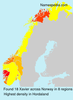 Surname Xavier in Norway Surname Xavier in Norway