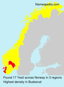 Surname Yesil in Norway Surname Yesil in Norway