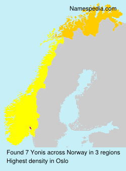 Surname Yonis in Norway Surname Yonis in Norway