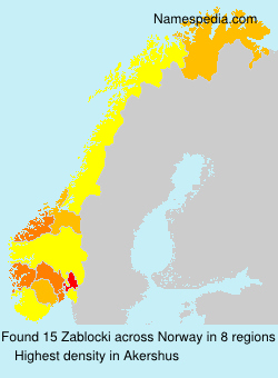 Surname Zablocki in Norway Surname Zablocki in Norway