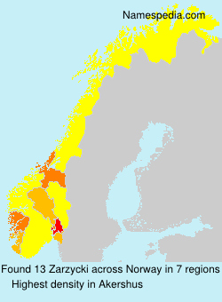 Surname Zarzycki in Norway Surname Zarzycki in Norway
