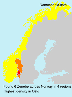 Surname Zenebe in Norway Surname Zenebe in Norway