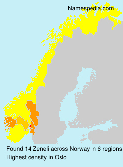 Surname Zeneli in Norway Surname Zeneli in Norway