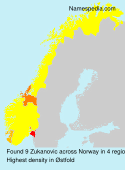 Surname Zukanovic in Norway Surname Zukanovic in Norway