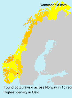 Surname Zurawski in Norway Surname Zurawski in Norway
