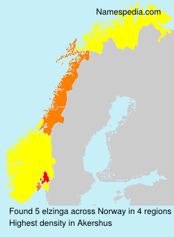 Surname elzinga in Norway Surname elzinga in Norway