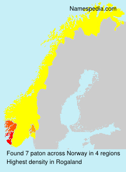 Surname paton in Norway Surname paton in Norway