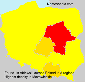 Surname Ablewski in Poland Surname Ablewski in Poland
