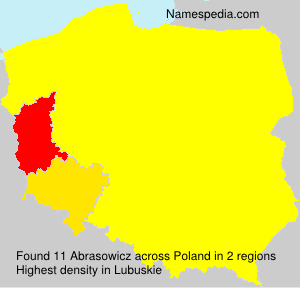 Surname Abrasowicz in Poland Surname Abrasowicz in Poland