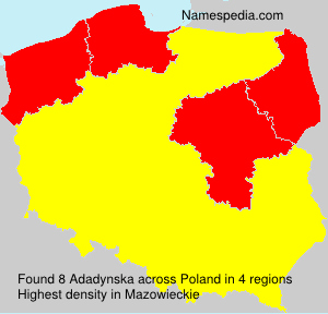 Surname Adadynska in Poland