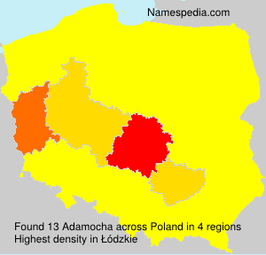 Surname Adamocha in Poland Surname Adamocha in Poland