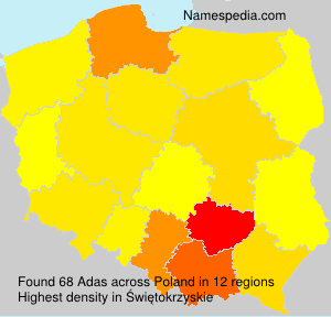 Surname Adas in Poland Surname Adas in Poland