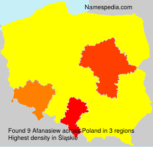 Surname Afanasiew in Poland Surname Afanasiew in Poland