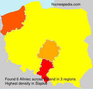 Surname Afiniec in Poland Surname Afiniec in Poland