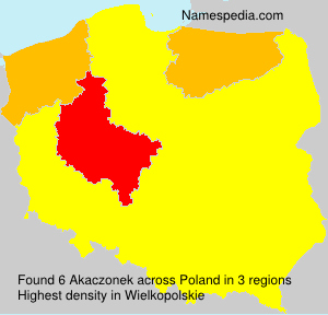 Surname Akaczonek in Poland Surname Akaczonek in Poland