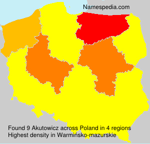 Surname Akutowicz in Poland Surname Akutowicz in Poland