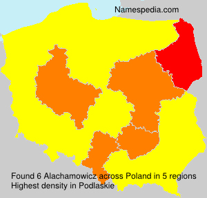 Surname Alachamowicz in Poland Surname Alachamowicz in Poland