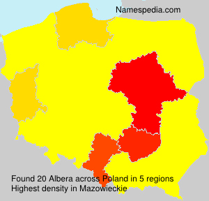 Surname Albera in Poland Surname Albera in Poland