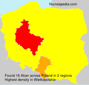 Surname Alcer in Poland Surname Alcer in Poland