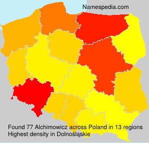 Surname Alchimowicz in Poland Surname Alchimowicz in Poland