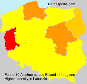 Surname Alechno in Poland