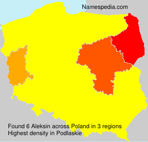 Surname Aleksin in Poland Surname Aleksin in Poland
