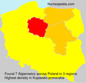 Surname Algierowicz in Poland Surname Algierowicz in Poland