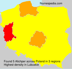 Surname Alichper in Poland Surname Alichper in Poland