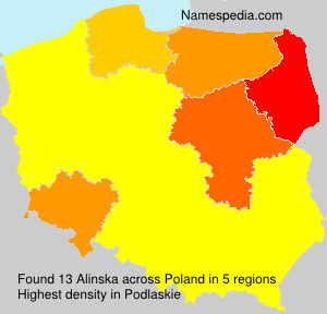 Surname Alinska in Poland Surname Alinska in Poland