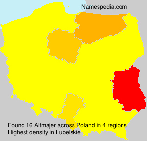 Surname Altmajer in Poland Surname Altmajer in Poland