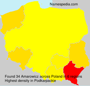 Surname Amarowicz in Poland Surname Amarowicz in Poland