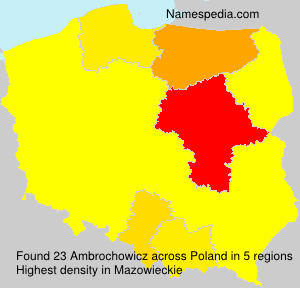 Surname Ambrochowicz in Poland Surname Ambrochowicz in Poland