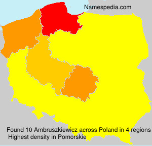 Surname Ambruszkiewicz in Poland Surname Ambruszkiewicz in Poland