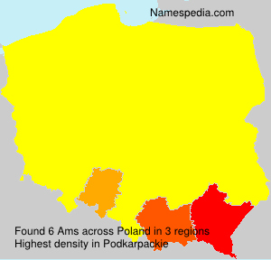 Surname Ams in Poland Surname Ams in Poland