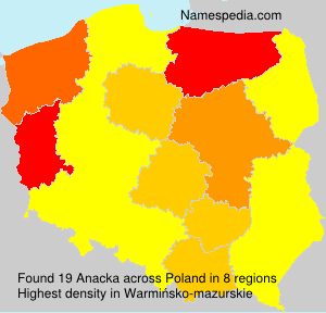 Surname Anacka in Poland Surname Anacka in Poland