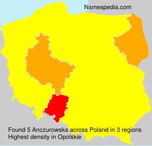 Surname Anczurowska in Poland Surname Anczurowska in Poland