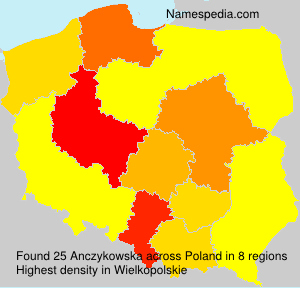 Surname Anczykowska in Poland Surname Anczykowska in Poland