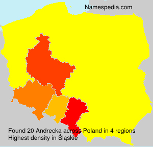 Surname Andrecka in Poland