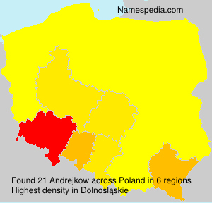 Surname Andrejkow in Poland Surname Andrejkow in Poland