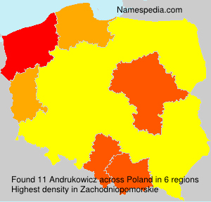 Surname Andrukowicz in Poland Surname Andrukowicz in Poland