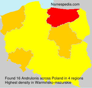 Surname Andrulonis in Poland Surname Andrulonis in Poland