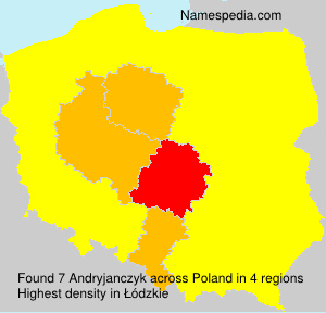 Surname Andryjanczyk in Poland Surname Andryjanczyk in Poland
