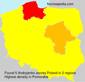 Surname Andryjenko in Poland Surname Andryjenko in Poland