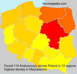 Surname Andryszczyk in Poland Surname Andryszczyk in Poland