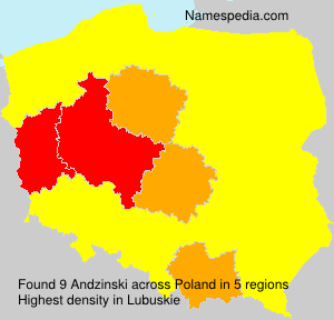 Surname Andzinski in Poland Surname Andzinski in Poland
