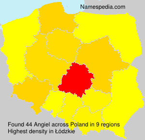 Surname Angiel in Poland Surname Angiel in Poland
